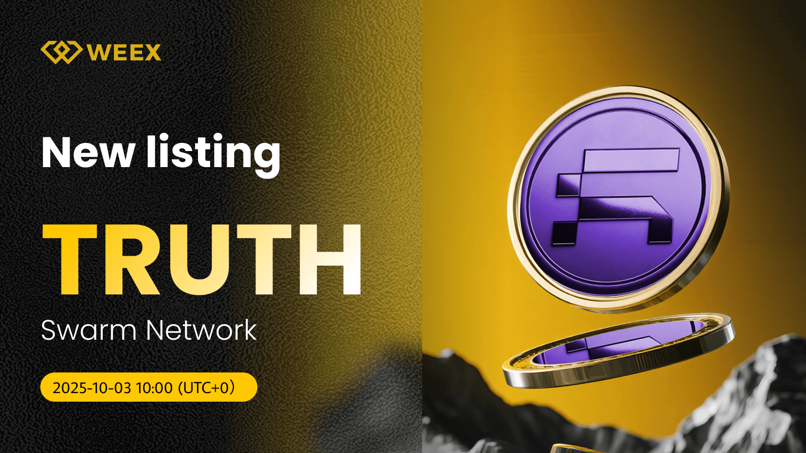 TRUTH USDT Now Live on WEEX: Trade Swarm Network Coin