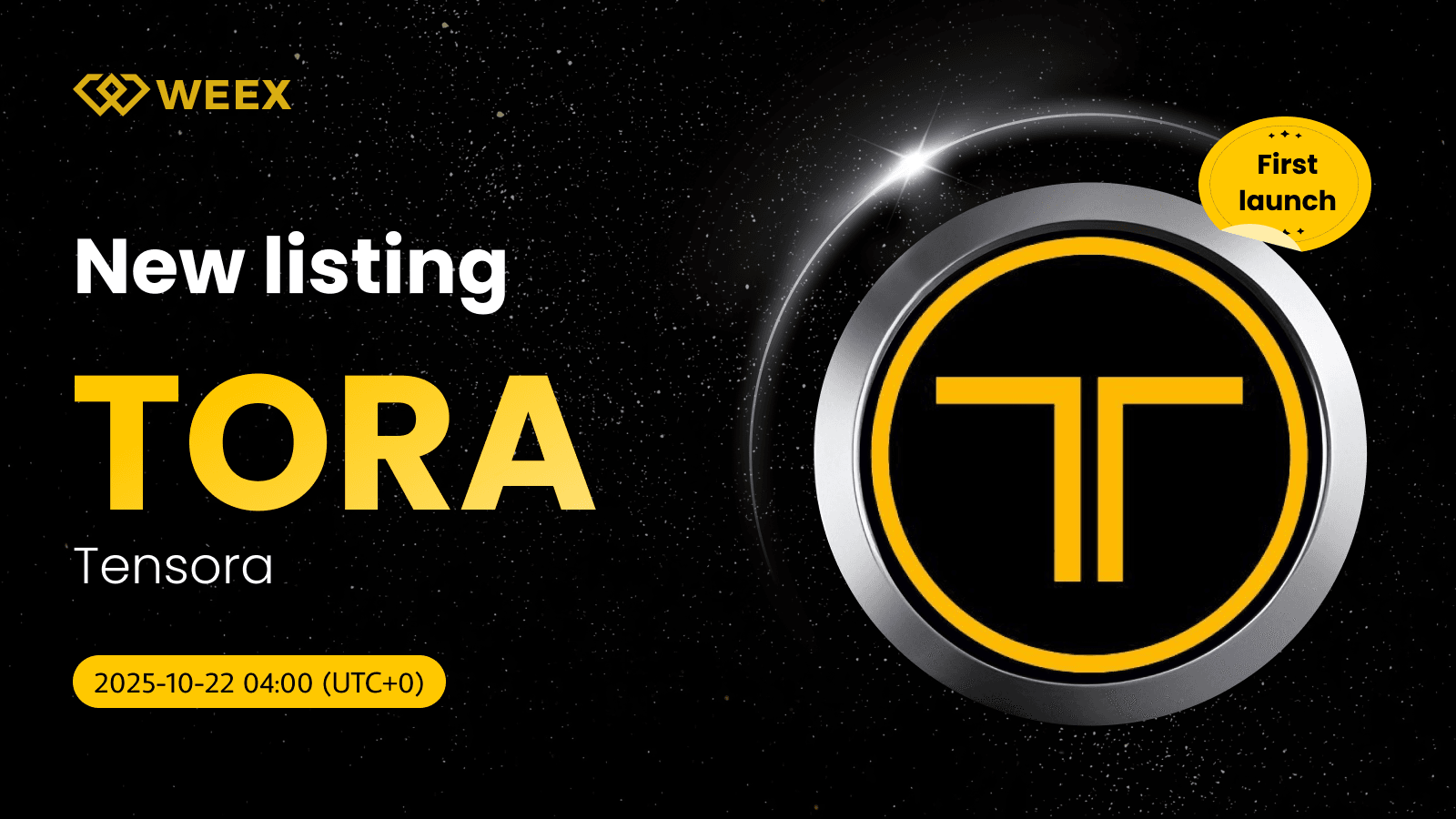TORA USDT Initial Listing on WEEX: Tensora (TORA) Coin