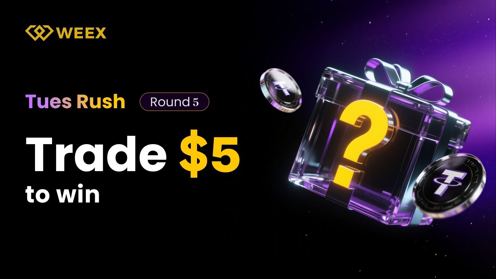 WEEX Exchange Tuesday Rush Trade: Win Mystery Boxes with Just 5 USDT in September 2025