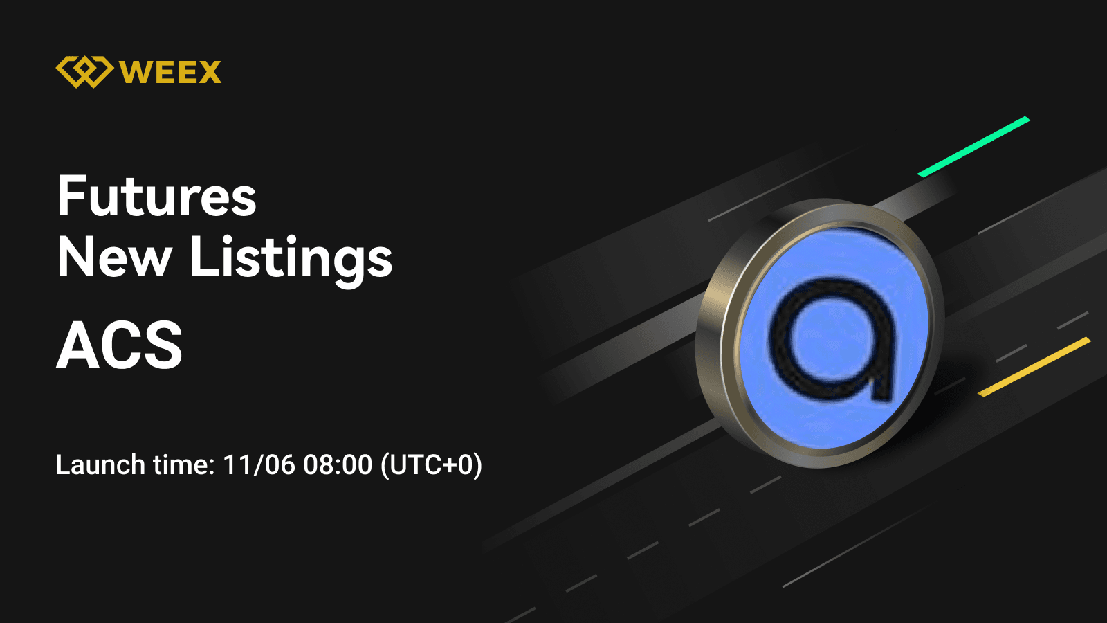 ACS USDT Perpetual Contract Launches on WEEX Futures