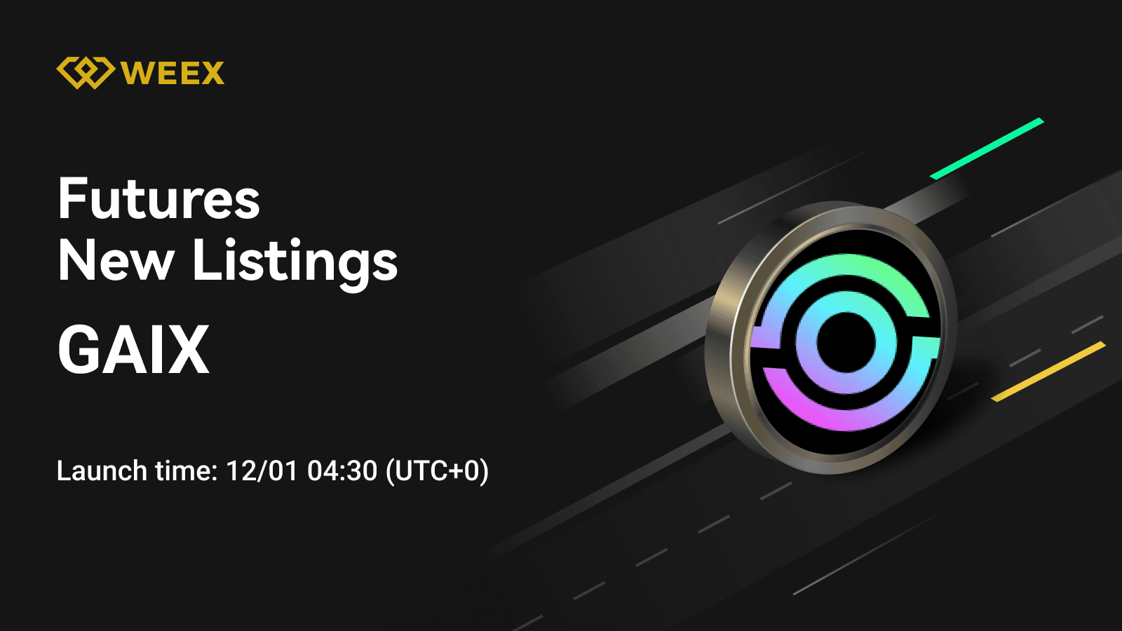 GAIX USDT Perpetual Contract Listed on WEEX Futures