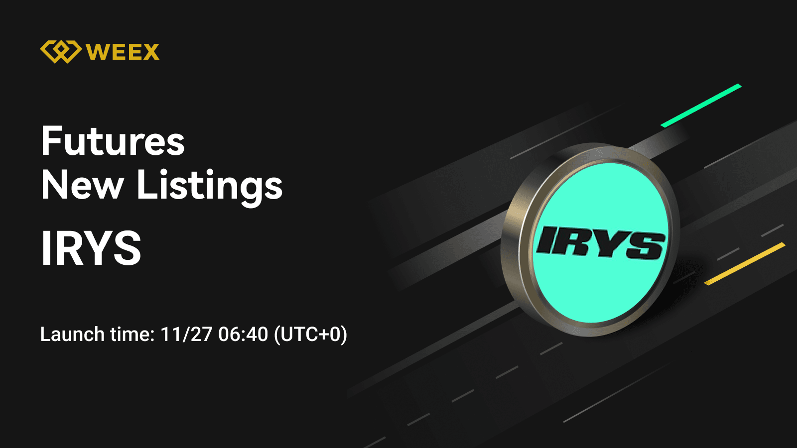IRYS USDT Cotizado en WEEX Futures: Trade Irys Coin Contracts