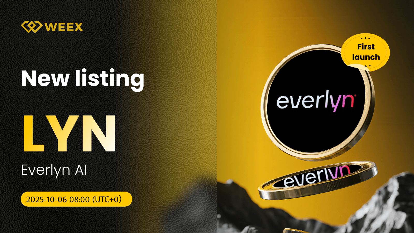 WEEX، لین (LYN) تتر (USDT) را فهرست می‌کند: سکه Everlyn AI (LYN) اکنون در دسترس است