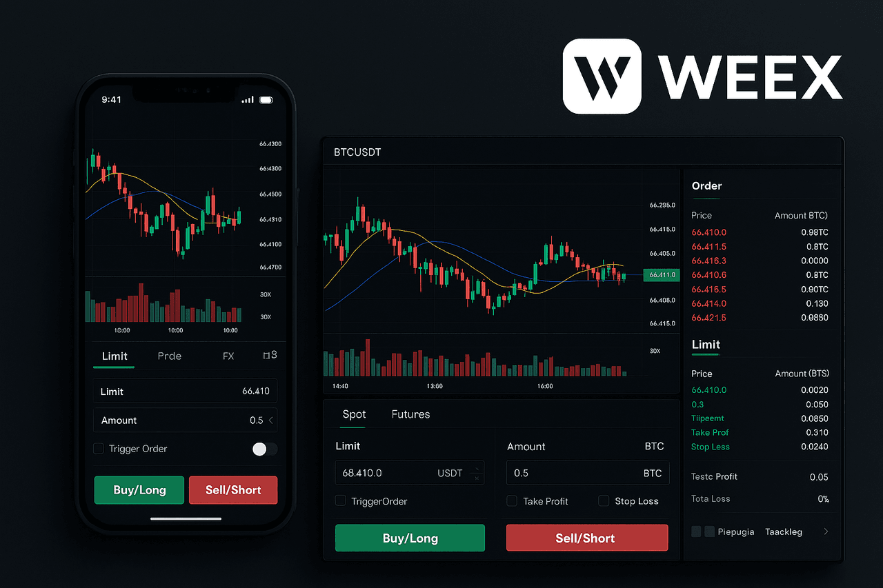 مقایسه ابزارهای ورود در اپ و وب WEEX و چیدمان بهینه برای بهره‌وری بیشتر