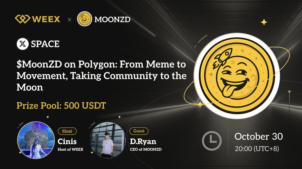 WEEX x $MoonZD X Space Recap: Riding the SpaceX Launch Hype With Polygon-Powered Meme Magic