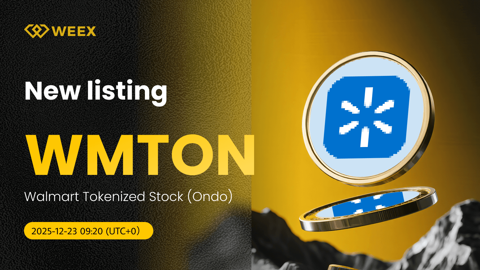 WMTON USDT Listed on WEEX: Buy Walmart Tokenized Stock