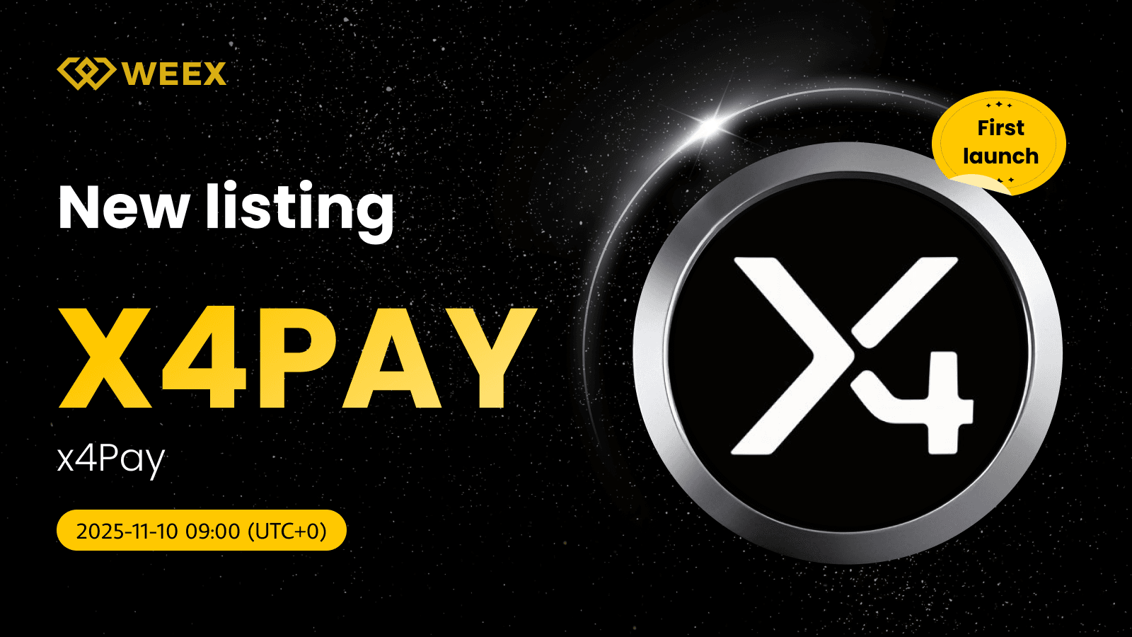 X4PAY USDT Gets Listed on WEEX Spot: x4Pay Coin Now Live
