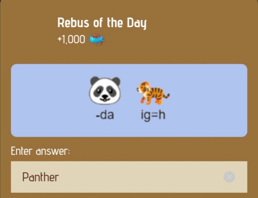 Today’s Zoo Rebus of the Day Update:  22-23-24 January, 2025 Update