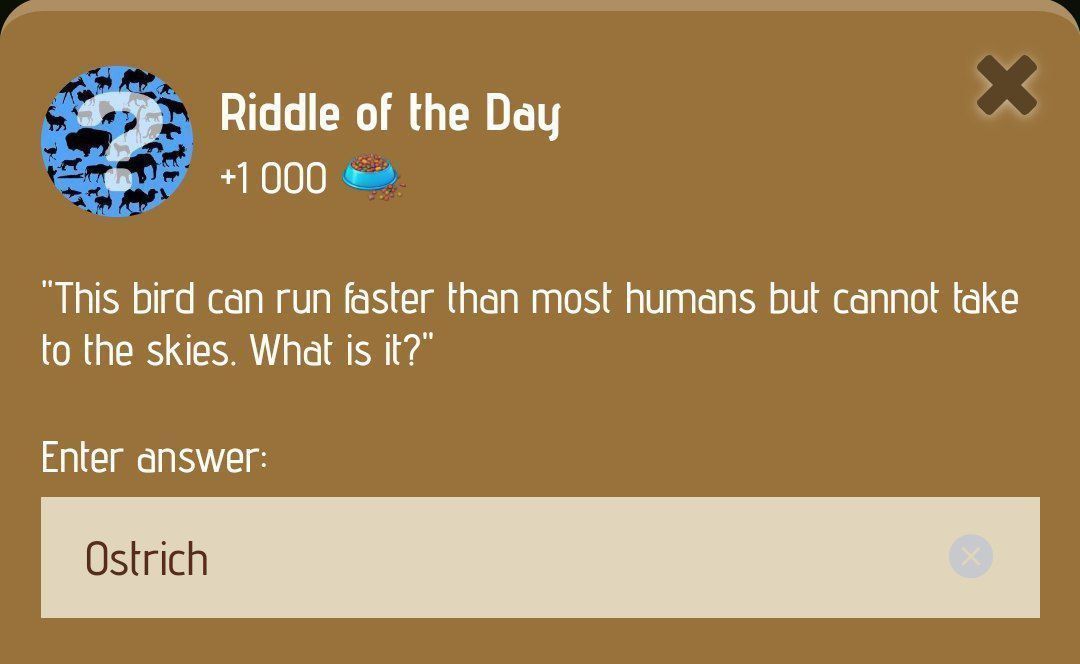 Zoo Riddle of the Day January 14, 2025