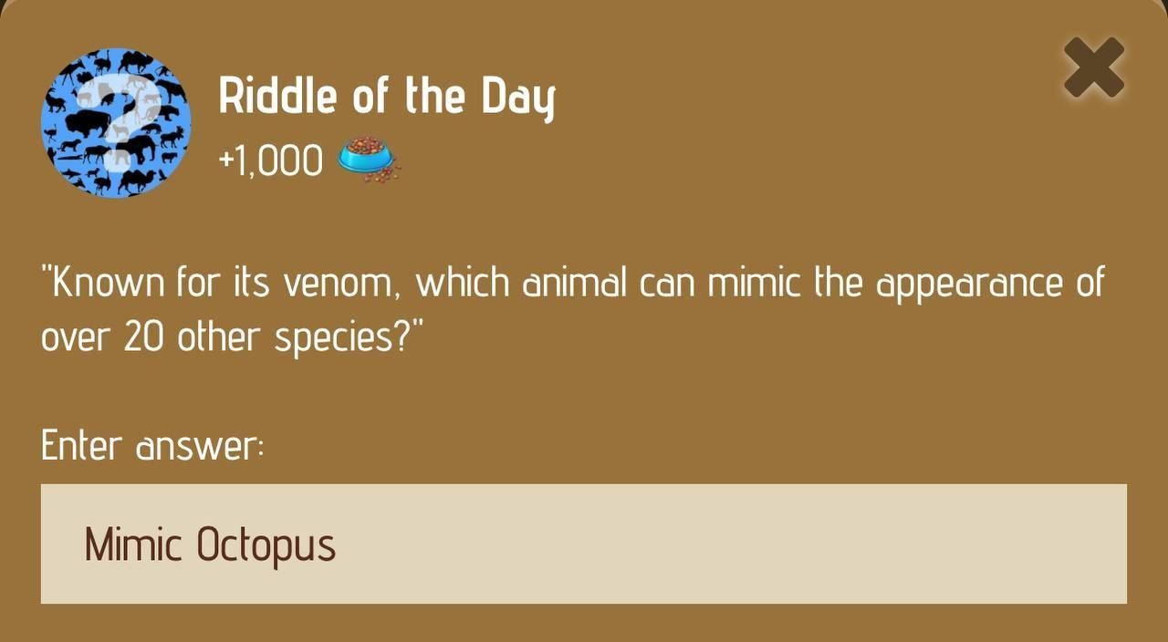 Zoo Riddle of the Day January 16, 2025