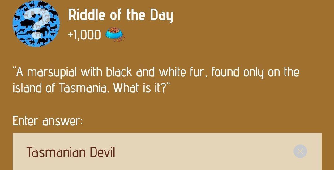Zoo Riddle of the Day January 19, 2025