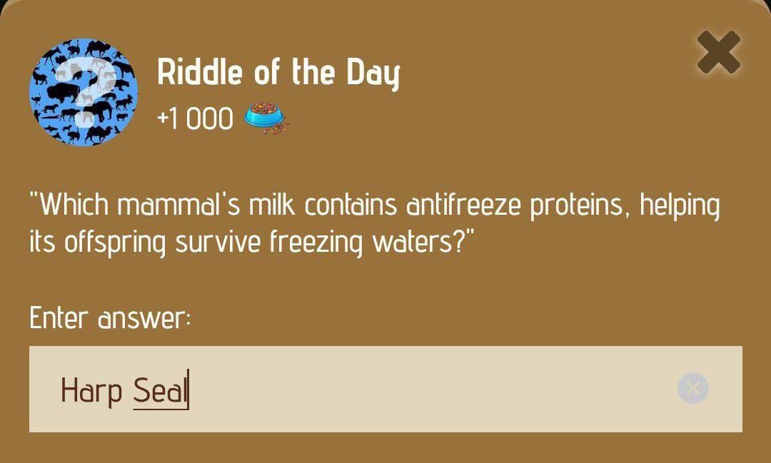 Zoo Riddle of the Day January 23, 2025