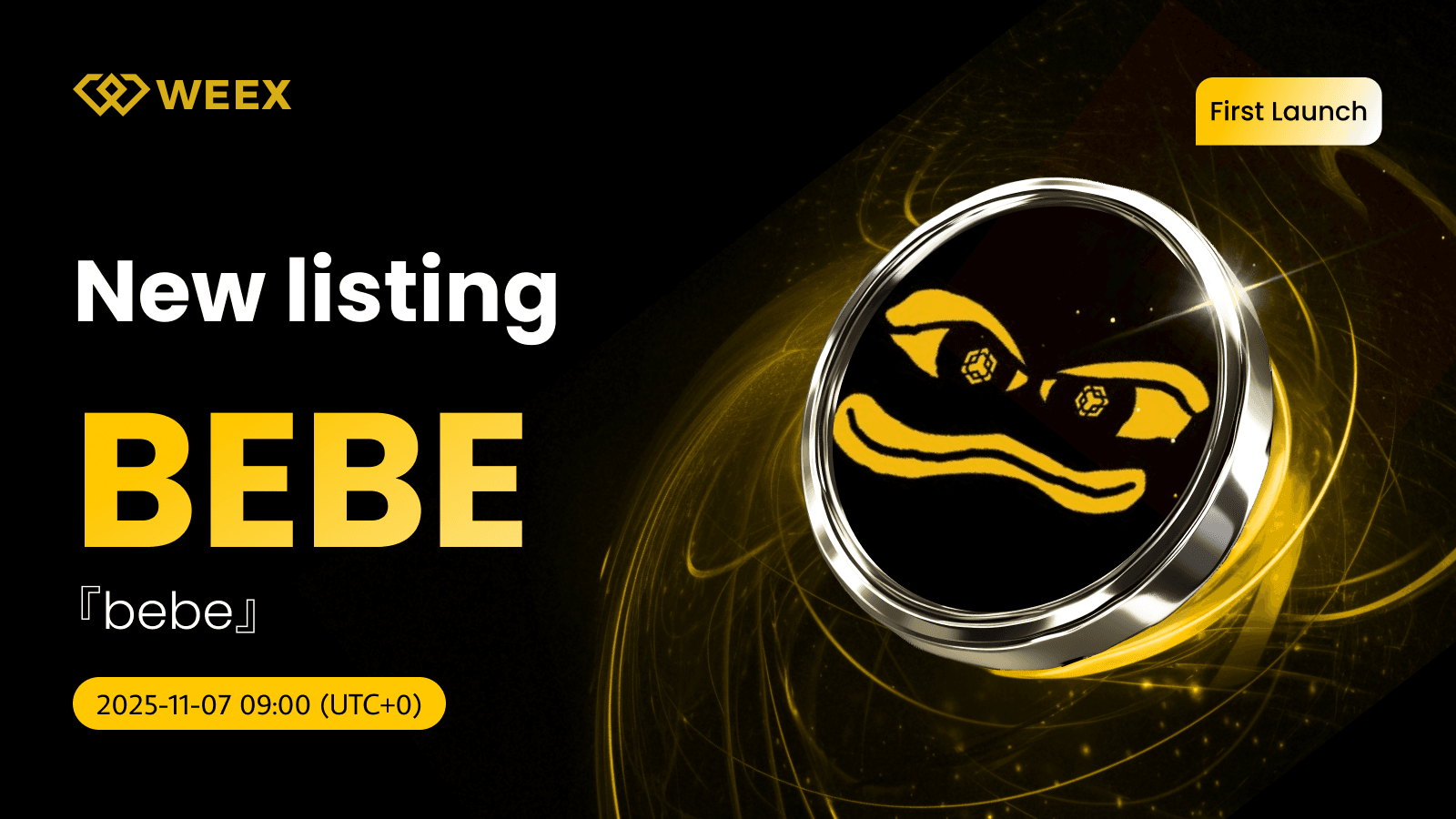 BEBE USDT Spot Trading Goes Live on WEEX for BEBE Coin