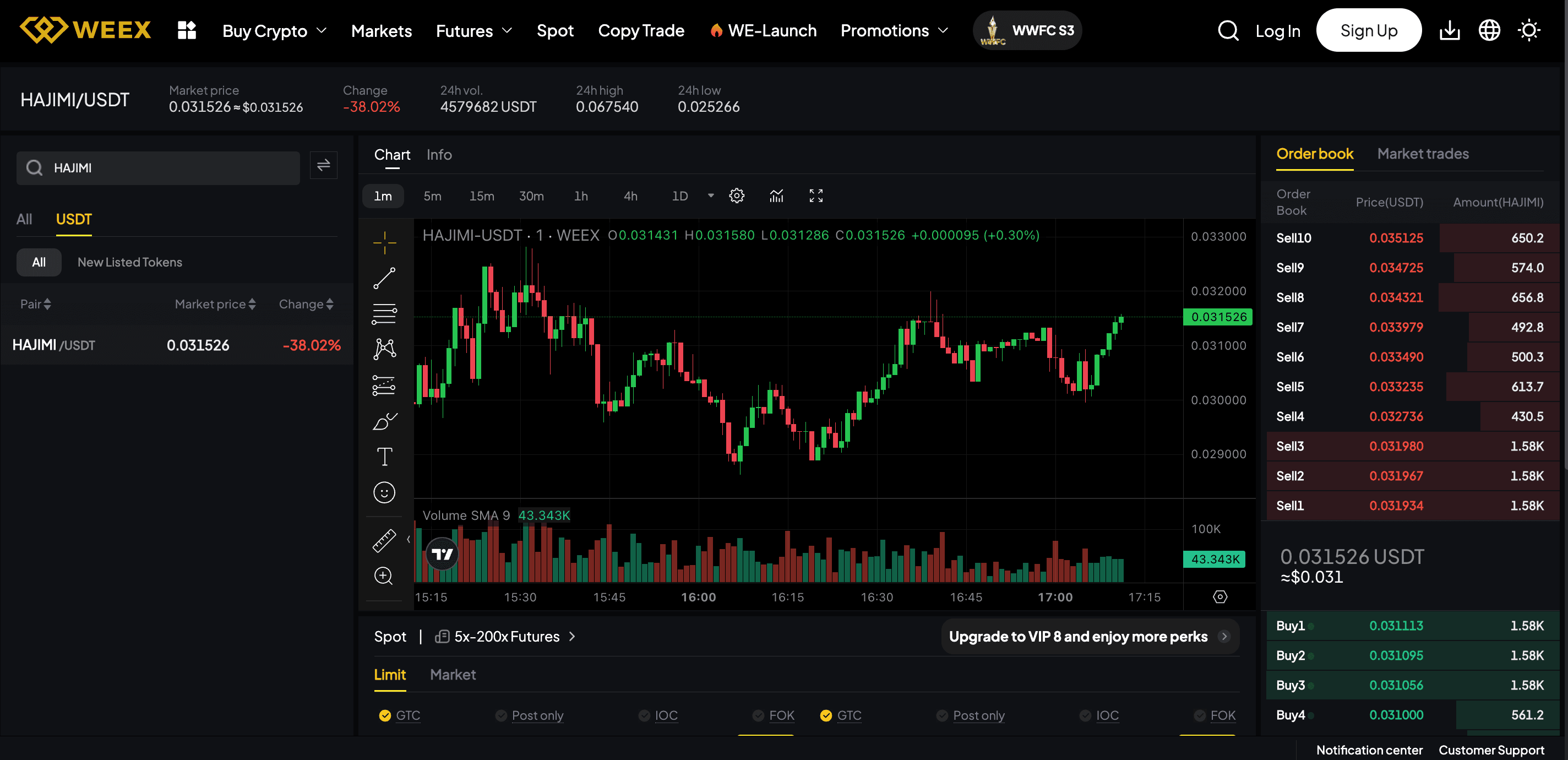 how to trader hajimi on weex.png