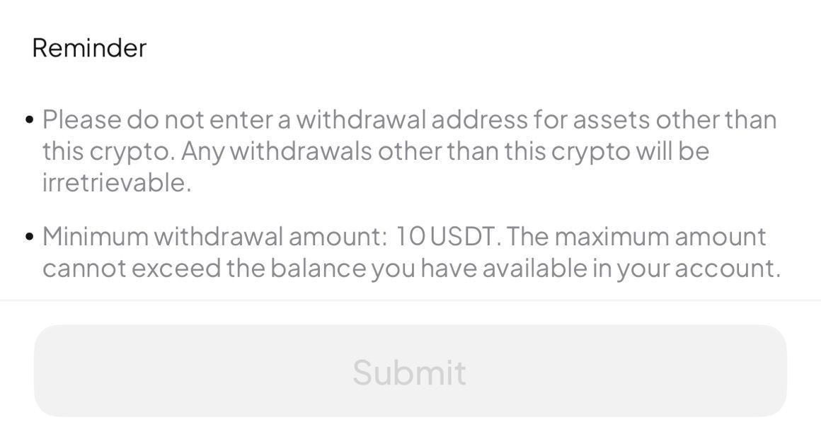 submit WEEX withdrawal