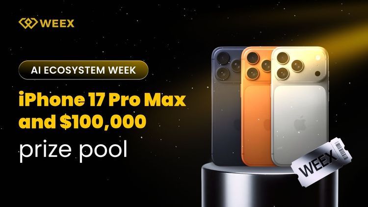 AI Ecosystem Week on WEEX Exchange: Trade to Unlock Rewards, Win Up to 10,458 USDT and an iPhone 17 Pro Max