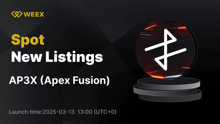 Apex Fusion (AP3X) New Listed on WEEX with AP3X USDT Trading Open