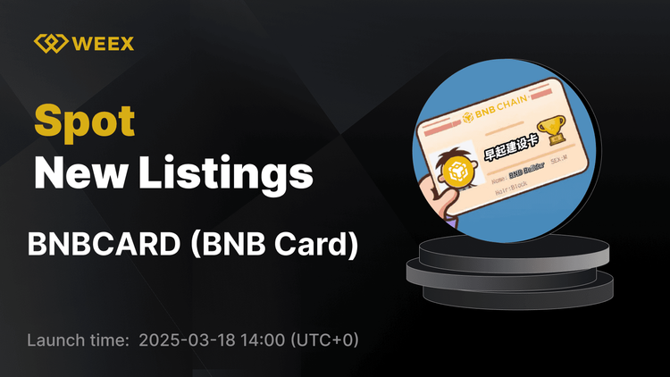BNB Card (BNBCARD) Joins WEEX Spot – Trade BNBCARD USDT Now!