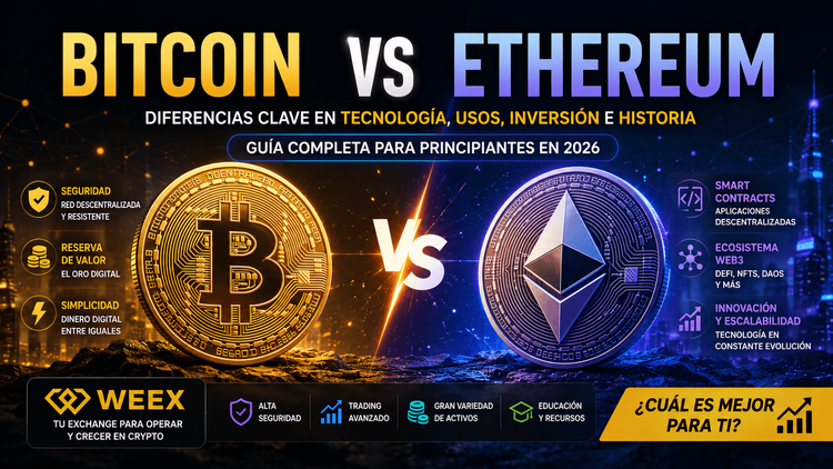 Bitcoin vs Ethereum: Diferencias, inversión y su futuro