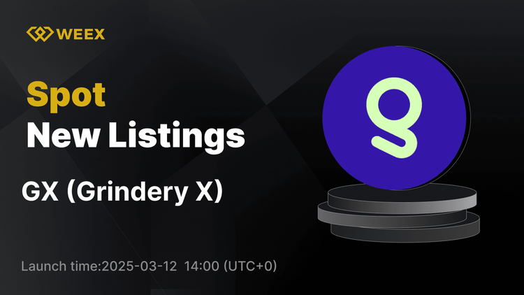 Grindery X (GX) Now Listed on WEEX – GX USDT Trading Goes Live