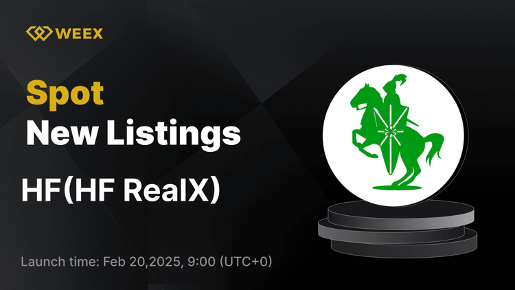 HF RealX (HF) WEEX'te HF USDT Çifti ile Spot Alım Satıma Hazır