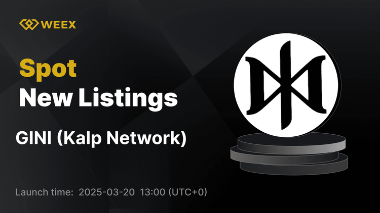 Kalp Network (GINI) Now Listed on WEEX with GINI USDT Pair Available