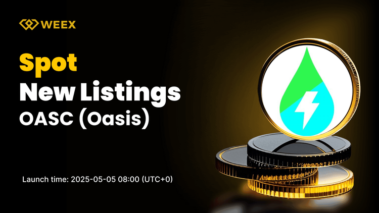 Oasis (OASC) Now Trading on WEEX Spot with OASC USDT Pair Available