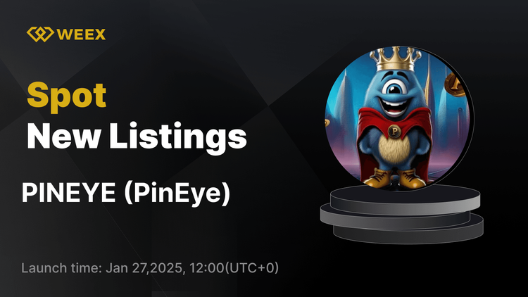 PinEye USDT Çifti Ticareti WEEX Spot'ta Açılıyor