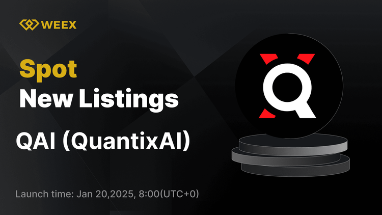 QuantixAI (QAI) hiện được niêm yết trên WEEX – Giao dịch cặp QAI USDT mở