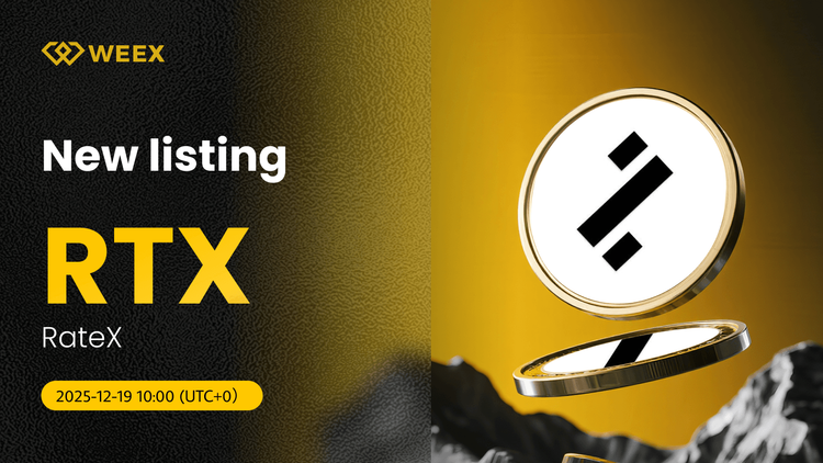 Trade RTX USDT on WEEX: RateX (RTX) Coin Listed Today
