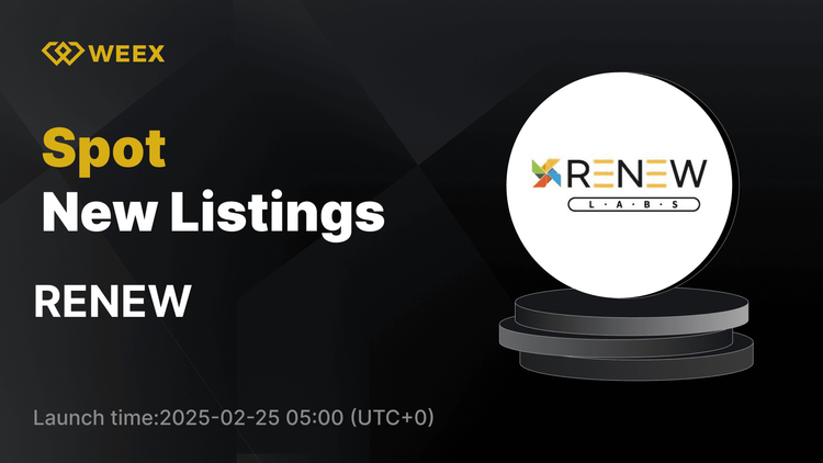 Renew Labs (RENEW) Listelendi ve RENEW USDT Çifti WEEX'te Canlı İşlem Görüyor