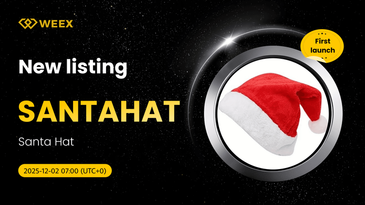 O Santa Hat Coin é listado na WEEX Exchange com o SANTAHAT USDT Spot Pair