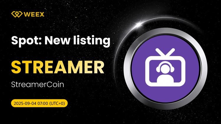 StreamerCoin Gets Listed on WEEX Spot with STREAMER USDT