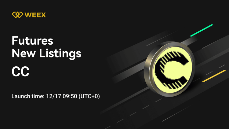 CC USDT Perpetual Contract Listed on WEEX Futures