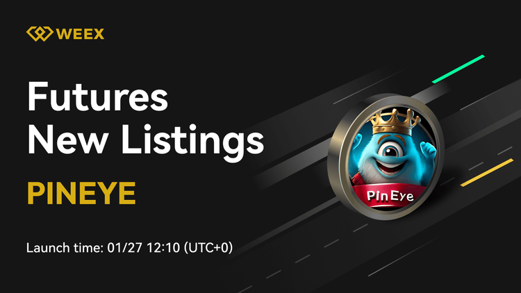 PinEye USDT Çifti Ticareti WEEX Vadeli İşlemlerinde Başlıyor