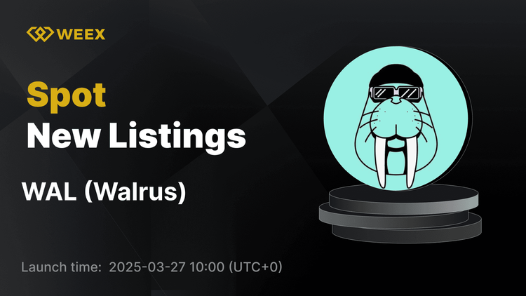 Walrus (WAL) Now Available on WEEX Spot with WAL USDT Trading Open