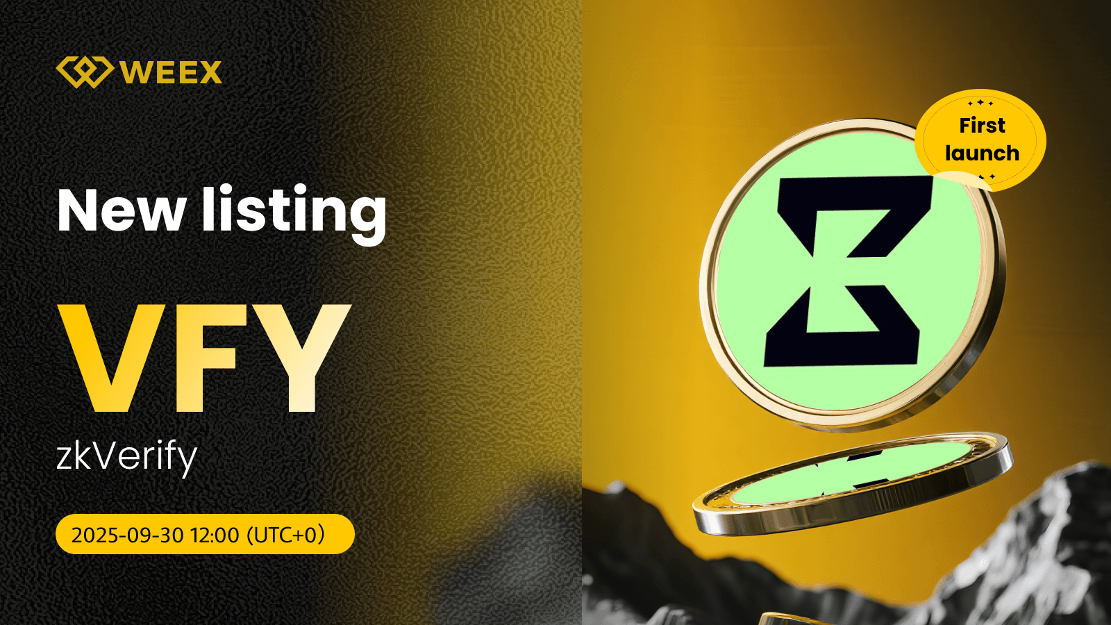 zkVerify (VFY) Coin now available on WEEX Exchange